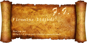 Firneisz Ildikó névjegykártya