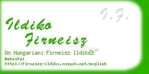 ildiko firneisz business card